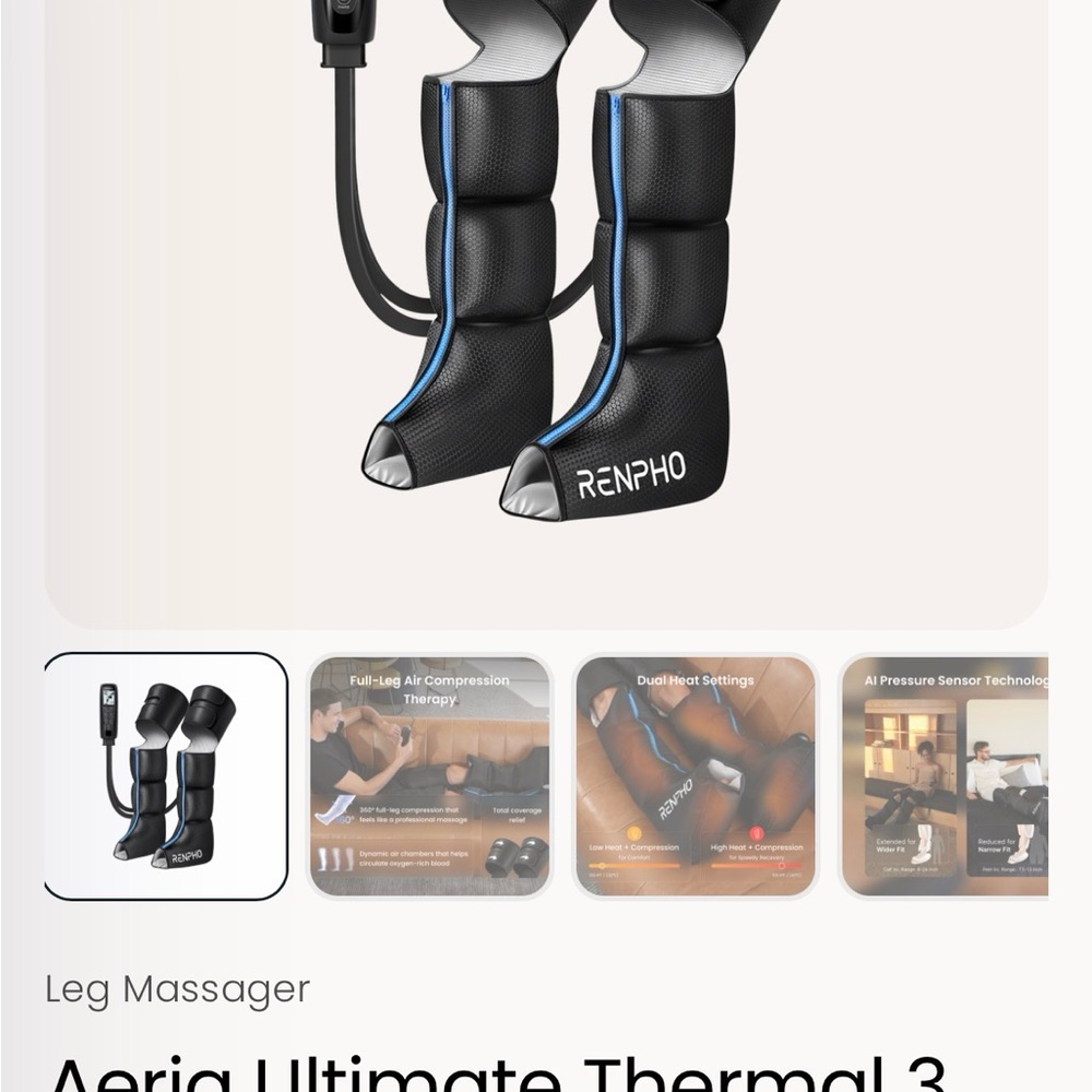 RENPHO Aeria Ultimate Thermal 3 Compression Boots